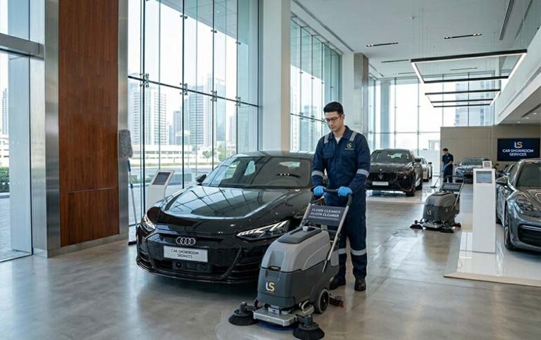 تنظيف معارض السيارات